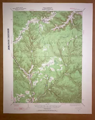 Mt. Jewett PA McKean County USGS Topographical Geological Survey Quadrangle Map • $9.95
