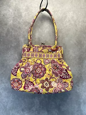 Vera Bradley Women's Yellow Alice Bali Gold Shoulder Purse • $24.99