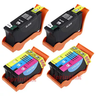 $12.50 • Buy 4 Pk (Bk & Color) Series 21 Ink Fits Dell 21/22/23/24 V313 V515w V715w P713w