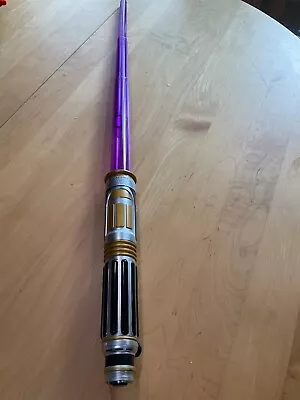 2010 Hasbro Mace Windu Purple Lightsaber C-086D TESTED Makes Sound But No Lights • $10