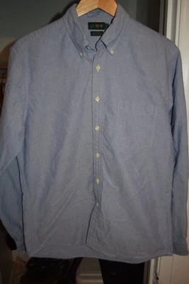 $17 • Buy J. Crew Vtg Chambray Button Up Long Slv Shirt 15.5 36 100% Cotton Thailand Made