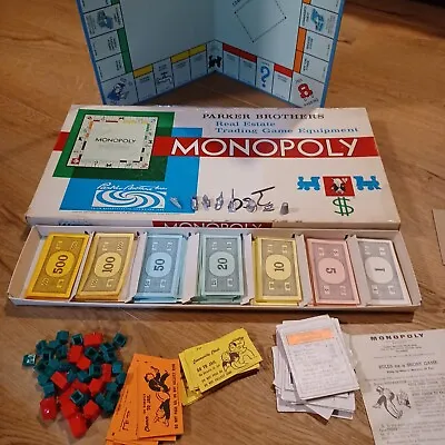 Vintage Monopoly Board Game 1970's Complete Parker Brothers • $9.58