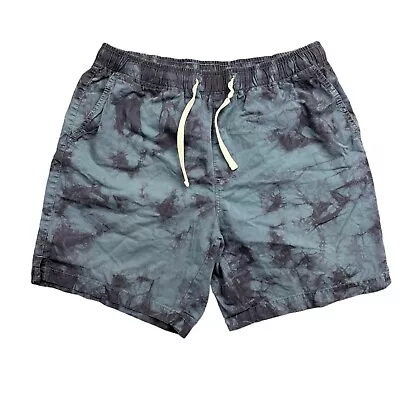 Bearbottom Shorts Men’s Large Blue Tie Dye 7” Chino Elastic Waist • $24.99