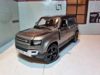 Land Rover Defender 110 2022 Grey NEW Eiger 1:24 Scale Burago Diecast Model Car • £28.50