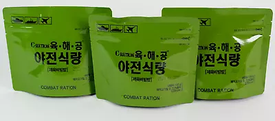 3 Pack Korean Military Combat Ration Meal MRE Ready To Eat Meal In Just 10 Min. • $29.48