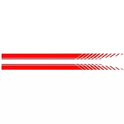 Unique Design Red For Racing Style Stripe Car Fender Stickers Set Of 2 • $18.70