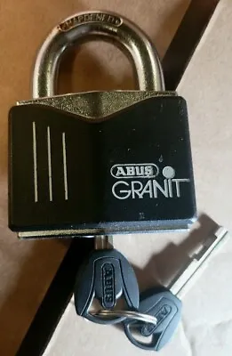 ABUS 37/55 Superior Security Padlock 11 Mm Diameter Shackles With 2 Keys • $73.95