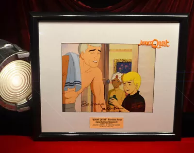 JONNY QUEST Orig Animation Cel Signed Hanna & Barbera Tim Matheson Frame DVD • $1795