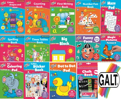 £4.98 • Buy Galt Activity Home Learning Books For Kids - ✅SAME DAY DISPATCH ✅ FREE POSTAGE✅