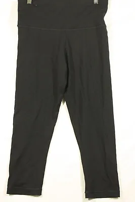 90 Degree Leggings Black Capri Cropped Size M By Reflex Stretch Women • $9.50