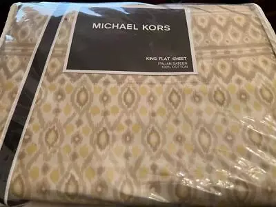 Michael  Kors Bali Gold King Flat Sheet New • $149.99