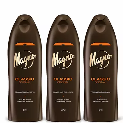 3 Bottles Of Magno Shower Gel 18.3oz./550ml • $36.38