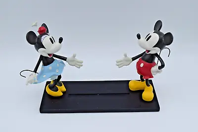 RARE Disney Mickey And Minnie Mouse Business Card Holder Desk Set • $119.99