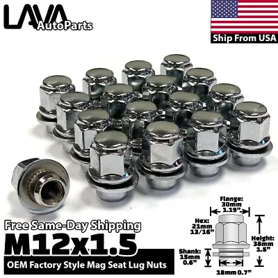 20x Chrome 12x1.5 OEM Mag/Flat Seat Lug Nuts Fit Ecilpse Galant Lancer Outlander • $21.99