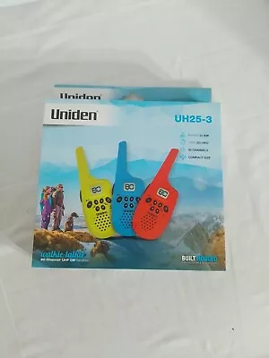 Uniden Uh25-3 Walkie-talkie 80 Channel Uhf Cb Handheld W/3+ Kms & 20+ Hours • $59