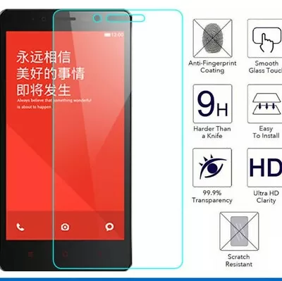 Xiaomi Redmi Note 1/2/3/5a Tempered Glass Screen Protectors • $4.95
