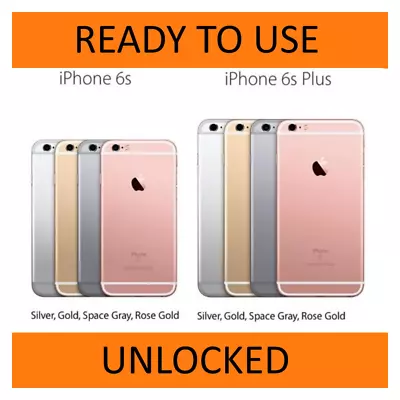 Apple IPhone 6s/ 6s Plus 16GB 32GB Unlocked Verizon T-Mobile ZIP SIM Clean ESN • $51