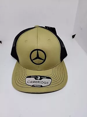 Cambridge Mercedes-Benz Of Music City  Snapback Khaki Black Mesh Trucker NWT Cap • $20