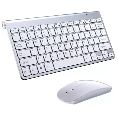 Mini Wireless Keyboard And Mouse Comb Set Slim 2.4GHz For Mac Apple PC Laptop UK • £16.99