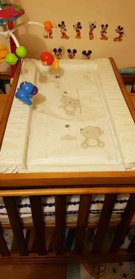 £60 • Buy Mothercare Wood Cot Top Changer - Changing Table With Drawers And Mat Cover