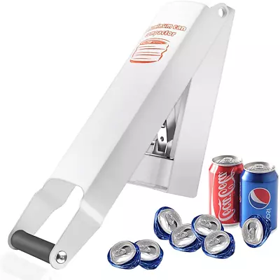 Aluminum Can Compactor White – 8/12/16OZ Metal Can Crusher Heavy-Duty Wall-Mount • $40.56