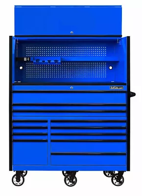 CRX 55  X 25  19 Drawer TOOL BOX AND HUTCH ROLL CABS BY EXTREME TOOLS • $4048