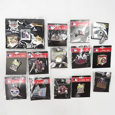 Lot Of 14+ NIP Minnesota Twins MLB Baseball Label Pins!! • $69.99