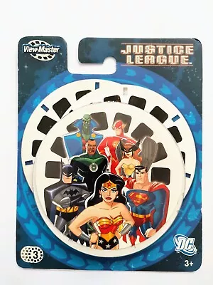 2006 JUSTICE LEAGUE Batman Superman VIEW-MASTER 3D Reels Factory Sealed G5759 • $65