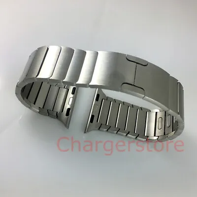 $153.55 • Buy Original Apple Watch Link Bracelet Band Stainless Steel 38mm 40MM 41MM Silver