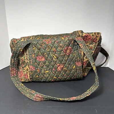 1996 Vintage Vera Bradley Forest Miller Travel Tote Bag XL Floral USA 15 X10  • $75