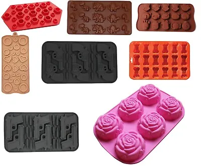 Silicone Mold Chocolate Ice Cube Tray Fondant Molds DIY SOAP Mould Jello Candy • $4.88