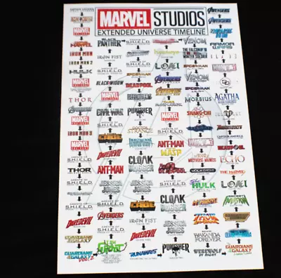 Marvel Cinematic Extended Universe Viewing Order — 11  X 17  Movie Poster • $9.99