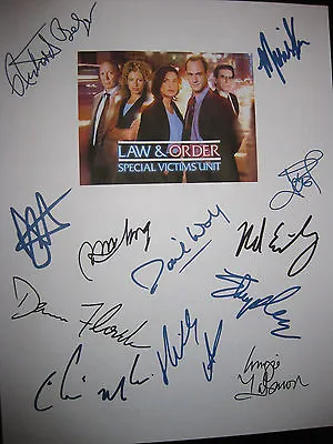 Law & Order SVU Signed TV Script X12 Mariska Hargitay Christopher Meloni Reprint • $19.99
