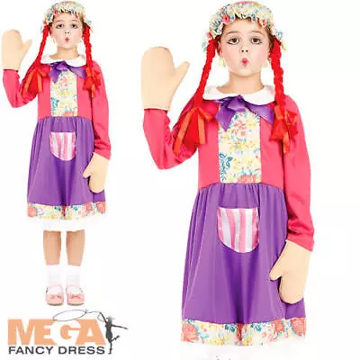 Rag Doll Girls Fancy Dress Book Day Dollie Dolly Childrens Kids Costume Outfit • £11.99