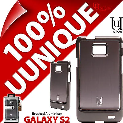 New Uunique Hard Shell Case For Samsung Galaxy I9100 S2 SII Cover Aluminium Grey • £1.47
