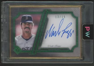 2021 Topps Transcendent Collection Framed Emerald Wade Boggs HOF AUTO 13/15 • $31