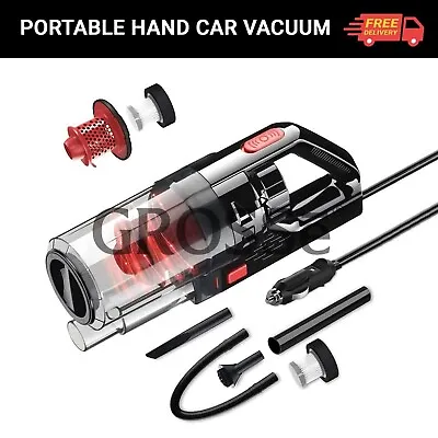 Powerful Car Vacuum Cleaner Wet/Dry  Strong Suction Handheld Cleaning UK • £12.99