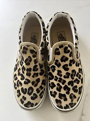 Vans Classic Slip On Leopard Print / Animal Print UK 2 • £20