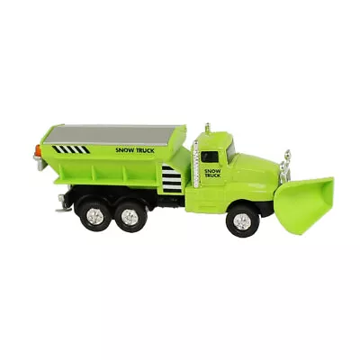 RI Novelty - Pull Back Die-Cast Metal Vehicle - SNOW PLOW TRUCK (Green)(6.5 Inch • $11.89