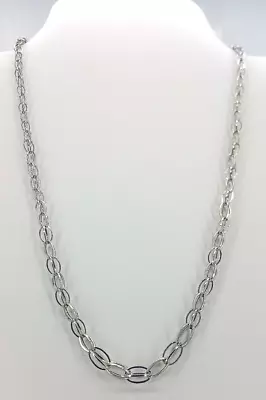 MICHAEL ANTHONY 14k White Gold Light Weight Graduated Chain Necklace 16in • $293