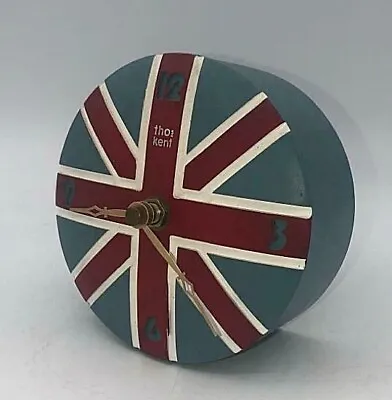 ✅Thomas Thos Kent London Union Jack UK Flag Desk Clock✅ • £21.99