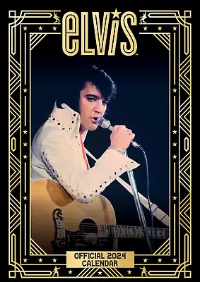 Elvis Calendar 2024 Gift A3 King Of Rock 'n Roll Music Wall Calendar Planner • £0.99