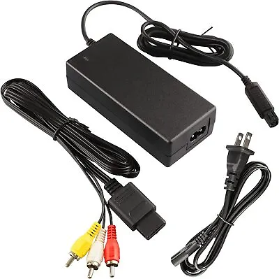 Audio Video AV RCA+AC Cable Power Supply Adapter Cord For Nintendo Gamecube NGC  • $6.48