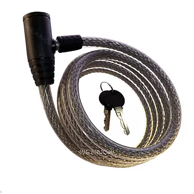 Silver 72 Inch Heavy Duty Bike Motorcycle Cable Lock • $17.59