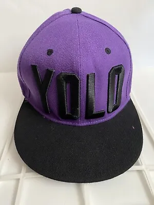 $12.99 • Buy Preowned  YOLO   Adjustable Snapback  HIP HOP  THATS THE MOTTO  Hat..