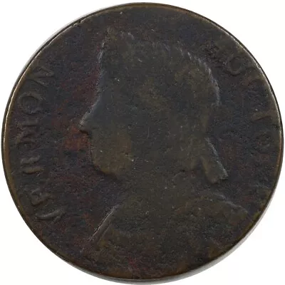 1786 Vermont Copper 1/2p RR-10 W2045 R4 Bust Left VG Net G Ex-Griffee • $45.04