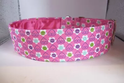 Greyhound/Lurcher/Saluki 1.5  Satin Lined Cotton House Collar • £10