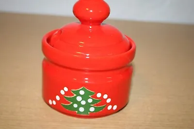 Waechtersbach Christmas Tree Sugar Bowl & Lid - H2 • $12.50