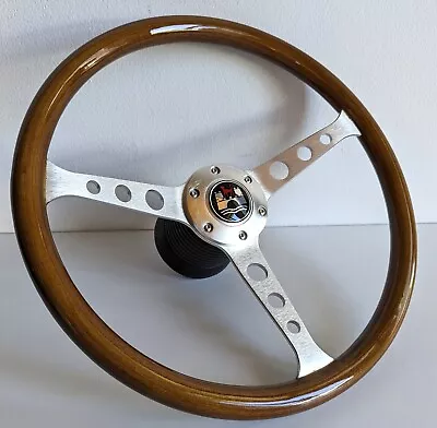 Steering Wheel Wood  Fits For VW Wolfsburg Beetle 1200 1300 1302 1600 70-79 • $245.52