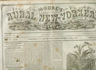 Newspaper Civil War 1863 Preface To Gettysburg Weehawken US Navy • $135